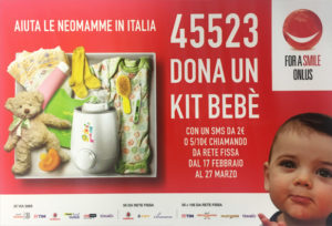 For a Smile ONLUS aiuta le neomamme in Italia