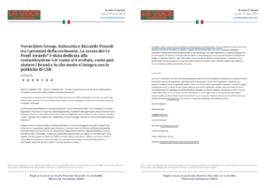 Per la continua ricerca di stile, design e qualità, il prestigioso riconoscimento “Le Fonti Awards 2019”