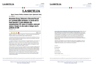 For the continuous research of style, design and quality, with the prestigious “Le Fonti Awards 2019” prize