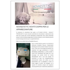 Novaestetyc: double news for the equipments.