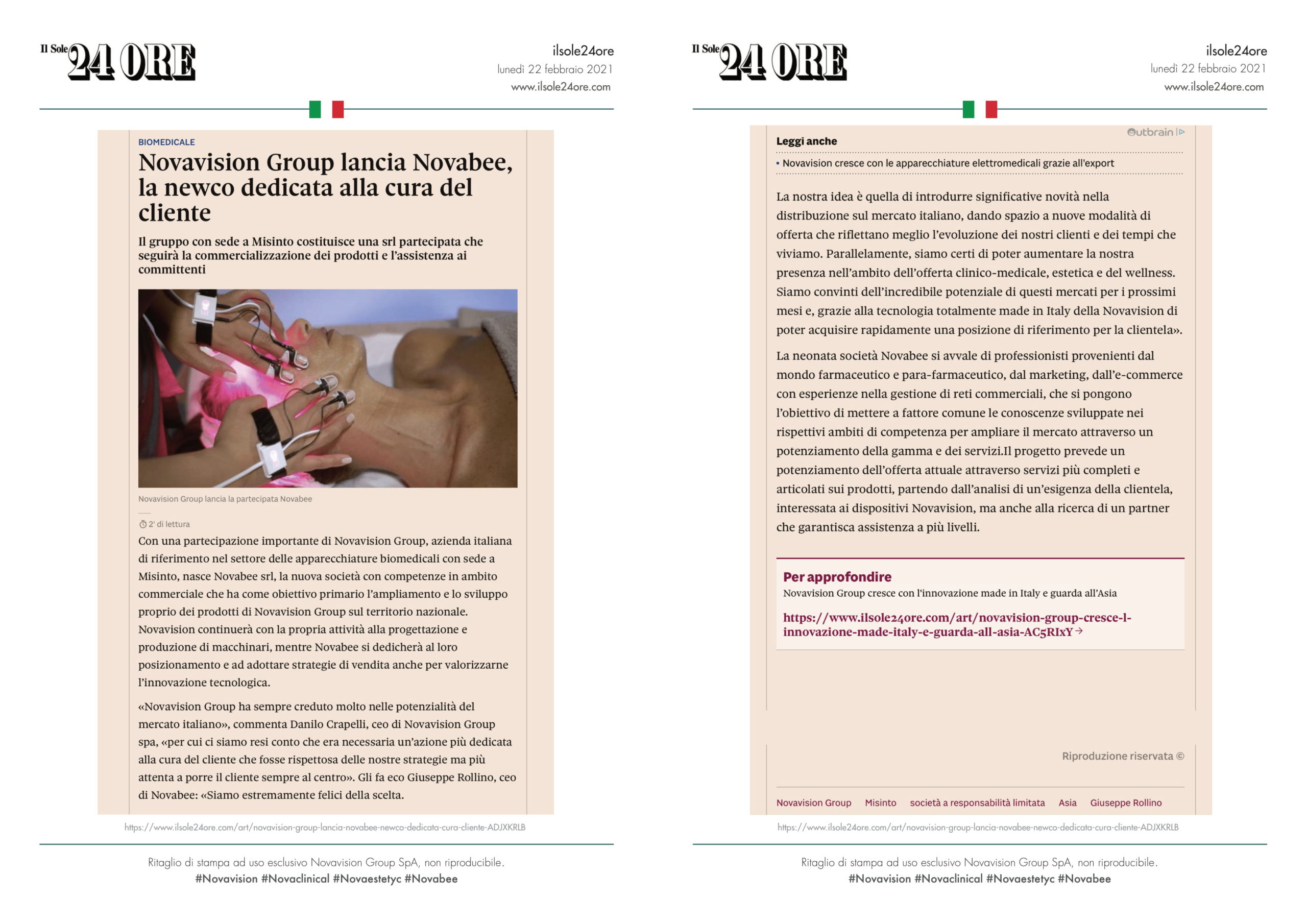 Rassegna stampa il sole 24 ore